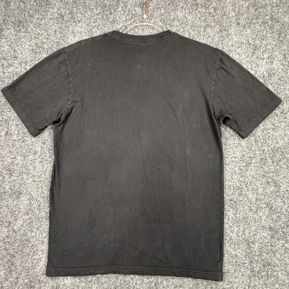 The North Face Mens Standard Fit Black Cotton Graphic Logo T-Shirt Size Small